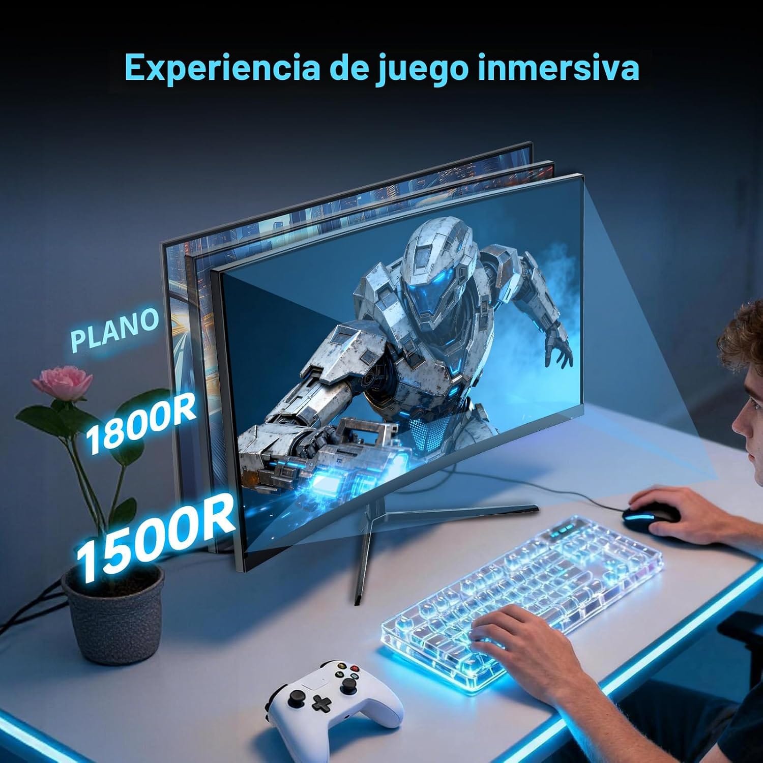 Monitor Curvo KTC-H24S17P 24 pulgadas, 240Hz - Imagen 3