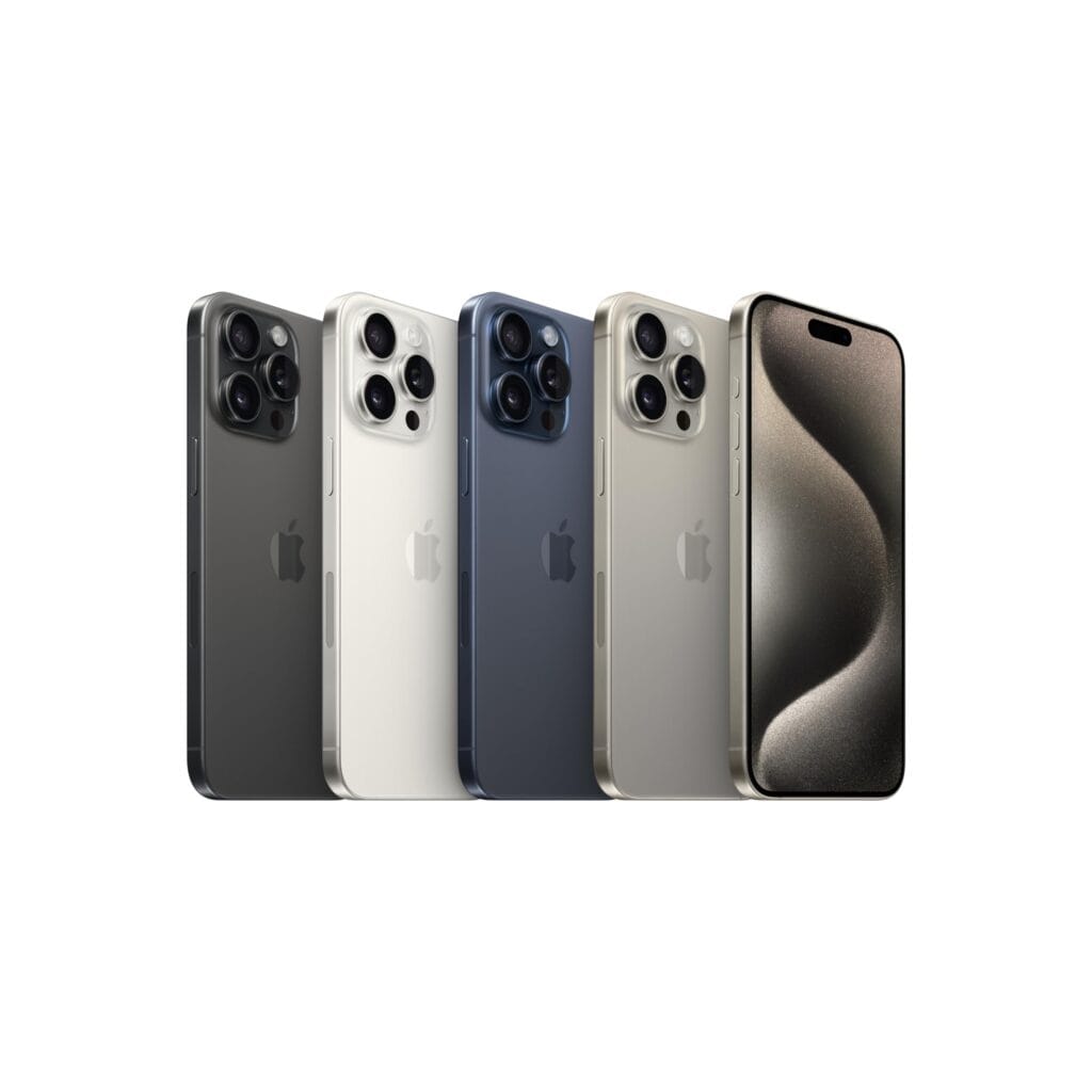 iPhone 15 Pro Max, 256GB de almacenamiento.