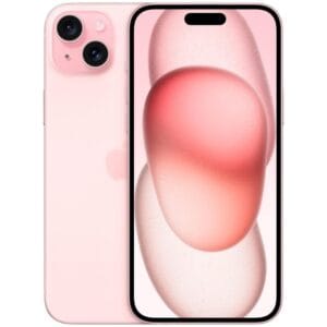 iPhone 15, 128GB de almacenamiento.