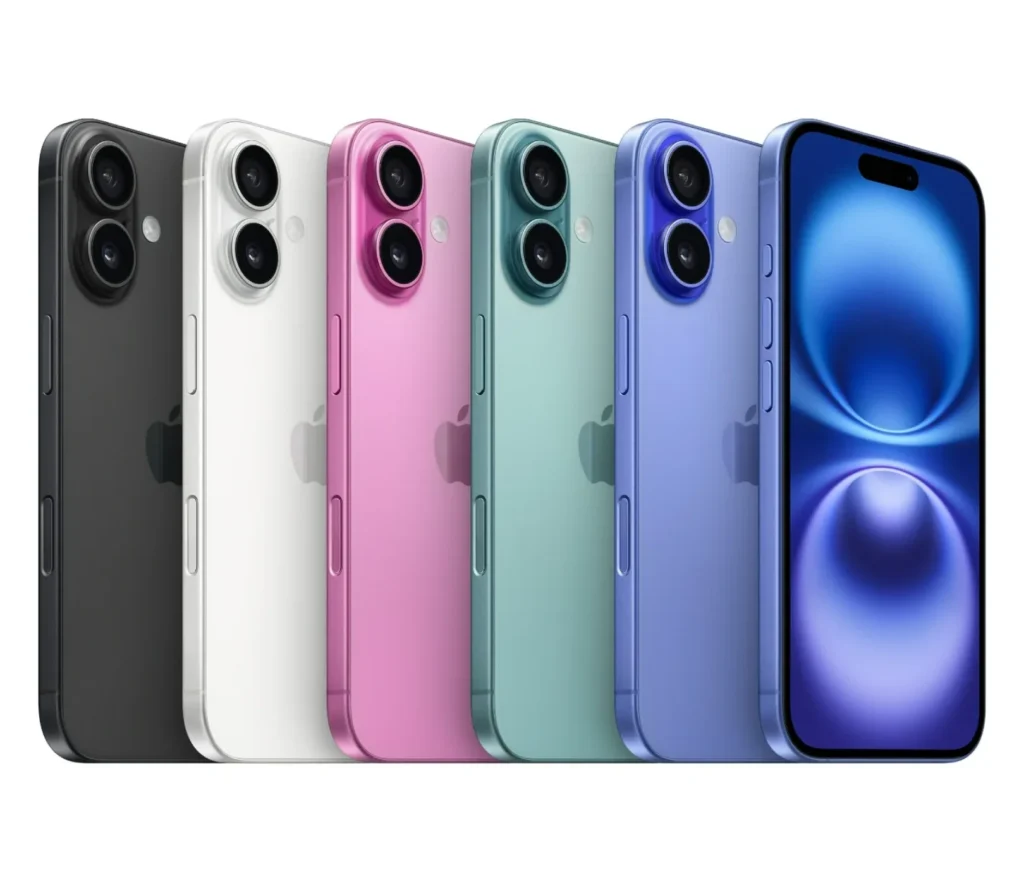 iPhone 16, 128GB de almacenamiento.
